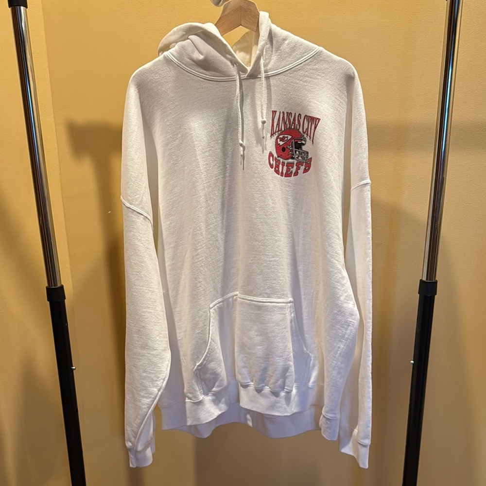 Kansas City Chiefs White Hoodie | Size XL  |NWOT